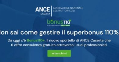 ANCE Caserta presenta il nuovo sportello informativo gratuito “BONUS110+” dedicato ai bonus edilizi