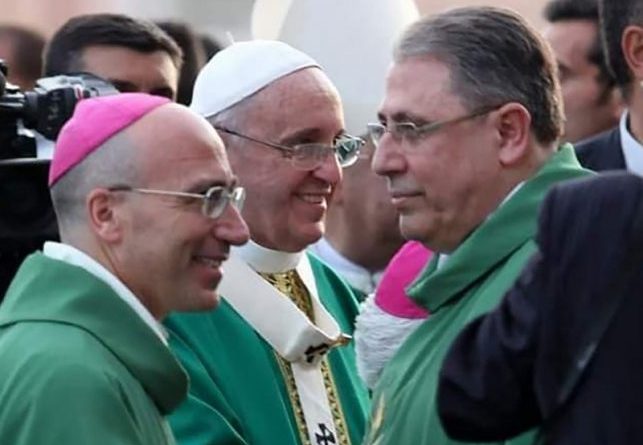 Don Pietro con Papa Francesco e Vescovo Lagnese